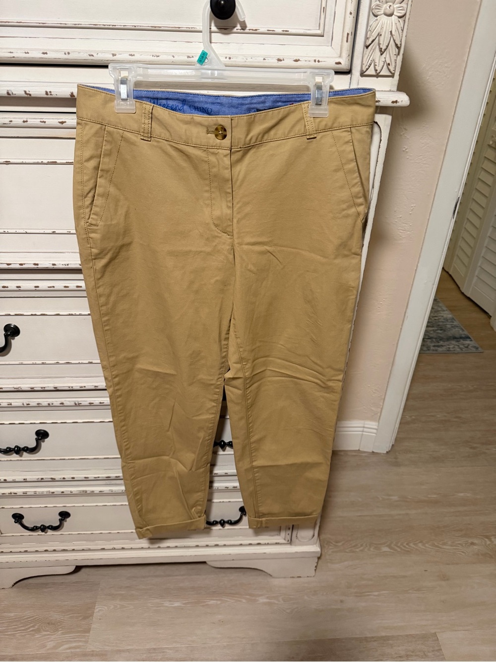 Talbots Cropped Weekend Chino Pants - Tan- NWOT- Clearance